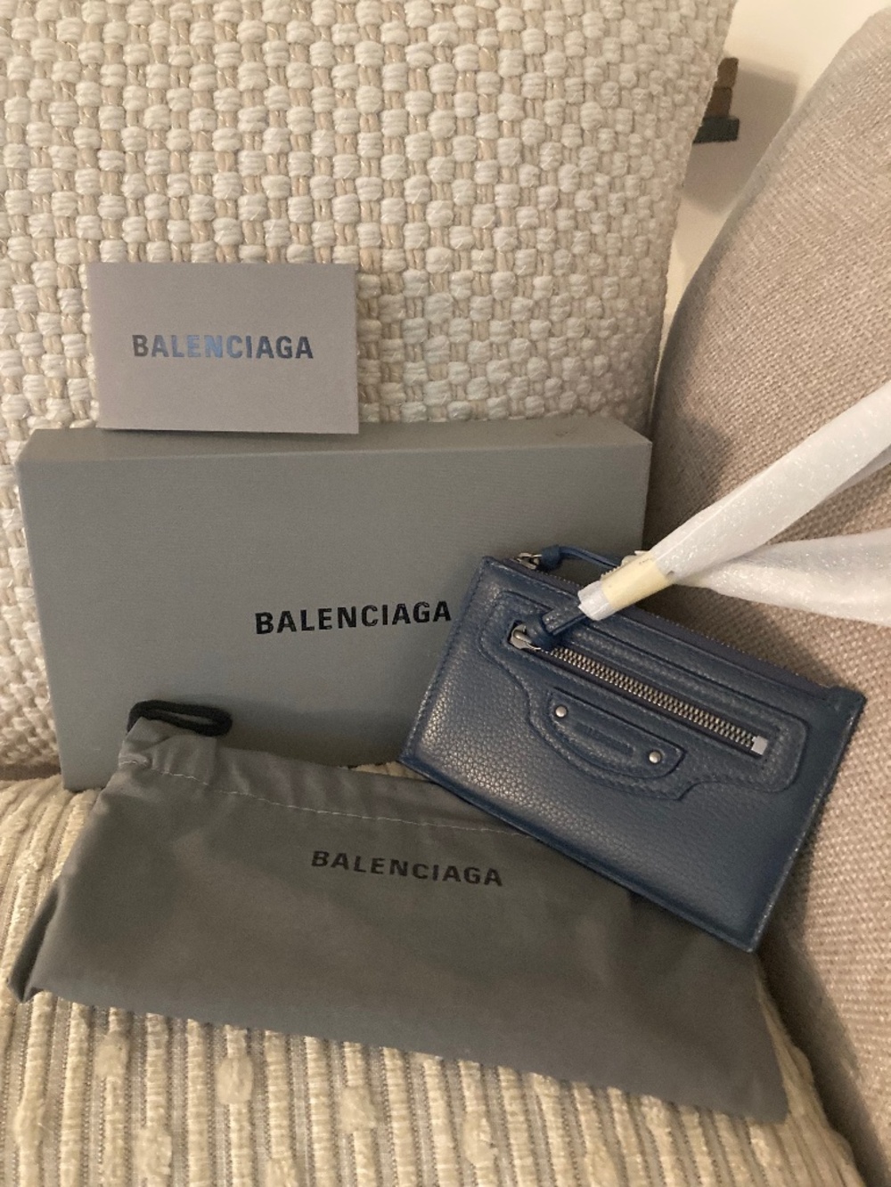Authentic Balenciaga Zip Card/Coin Wallet NIB